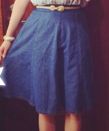 フレアスカート(デニムスカート)