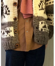 no brand | フェイクスエードウエスタンシャツ(シャツ/ブラウス)