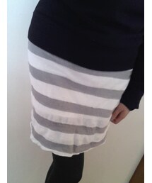 スウェット:UNIQLO
シャツ:forever21
スカート:B＆B(スカート)