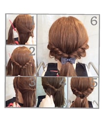 no brand | このアレンジにトップのくるりんぱをプラス。(その他ヘアアクセサリー)