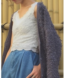 one after another NICE CLAUP | レースビスチェ(キャミソール)