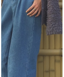 Kastane | タックワイドデニム(デニムパンツ)