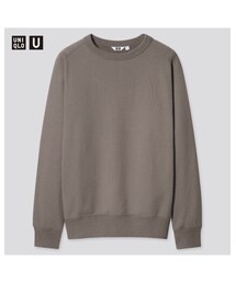 UNIQLO | ワイドフィットスウェットシャツ/XXL/KHAKI(スウェット)