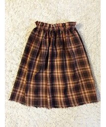 シオリさんのHandmade | シオリさんの手作り チェック柄スカート(スカート)