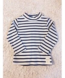 西松屋 | ハイネック ボーダーカットソー 80(Tシャツ/カットソー)