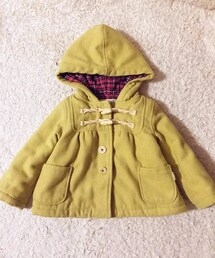 フーセンウサギ | カラシ色ダッフルコート 90(ダッフルコート)