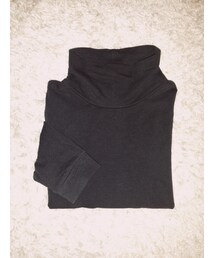 西松屋 | ハイネック黒カットソー 90(トップス)