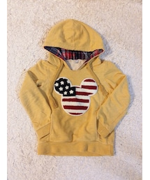 韓国子供服 | カラシ色 ミッキーパーカー size5(パーカー)