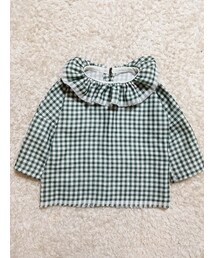 Handmade | ママの手作り　フリル衿のブラウス(シャツ/ブラウス)