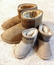 HARRIS TWEED | ママとおそろいムートンブーツ(シューズ)