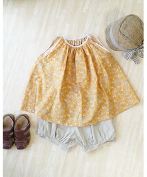 Handmade | ギャザーブラウス 110(タンクトップ)