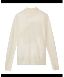 無印良品 | 首のチクチクをおさえた・天竺洗えるハイネックセーター(ニット/セーター)