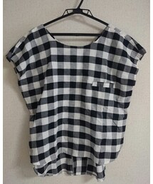 Sofie | モノトーンブロックチェックブラウス(シャツ/ブラウス)