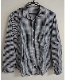 GU | ギンガムチェックブロードシャツ(トップス)