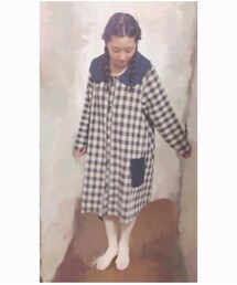 手作り ギンガムチェックコート
(その他アウター)