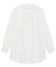 GU | バンドカラーロングシャツ(シャツ/ブラウス)