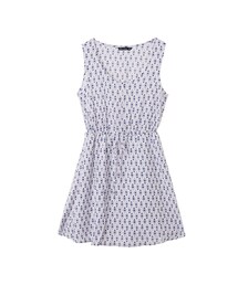 8seconds | 다이아 패턴 웨이스트 스트링 버튼 원피스(チュニック)