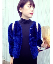 VINTAGE | もけもけカーディガン(カーディガン/ボレロ)