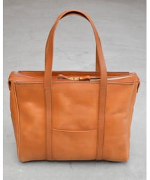 HERZ | 肩掛けファスナートート(G-58) アンバー (トートバッグ)