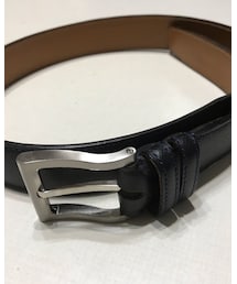 万双 | 万双 オーダーベルト 35mm ブラック チェルケス バックル:ウェーブ  79.5cm(ベルト)