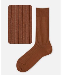Tabio | メンズ ドレスカジュアルリブソックス 23マロン 25-27cm 品番: 062141653(ソックス/靴下)