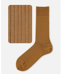 Tabio | メンズ ドレスカジュアルリブソックス 64マスタード 25-27cm 品番: 062141653(ソックス/靴下)