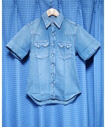 BLUE BLUE | デニムウエスタンシャツ 半袖(シャツ/ブラウス)