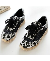 ユニークレオパード柄スニーカー(スニーカー)
