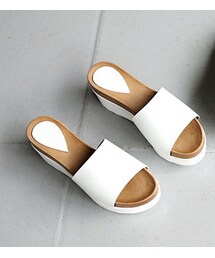 シンプル&ベーシック厚底サンダル(サンダル)