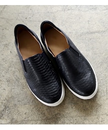 スネーク柄プラットフォームスリッポン(スニーカー)