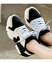 スポーティー素材ミックススニーカー(スニーカー)