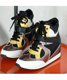 ユニークインヒールハイトップスニーカー(スニーカー)