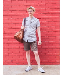 ZALORA | Mandarin Collar Polo Shirt(ポロシャツ)