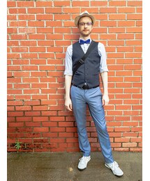 TOPMAN | Light Blue Skinny Fit Suit Trousers(その他パンツ)