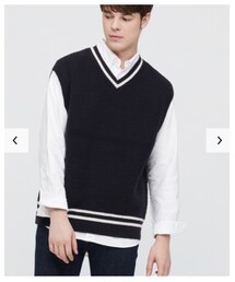 UNIQLO | オーバーサイズVネックベスト(ベスト)