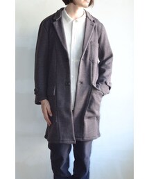 BLACK&BLUE (ブラックアンドブルー) 裏毛ショップコート (チェスターコート)