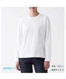 無印良品 | インド綿スムース編みクルーネック長袖Tシャツ(Tシャツ/カットソー)