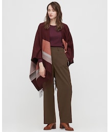 UNIQLO | ハイウエストワイドストレートパンツ(パンツ)