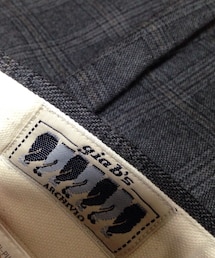 Giab's | タックスラックス グレーチェック(スラックス)