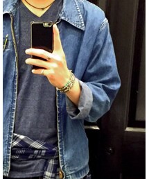 NANO universe | メランジカラーTシャツVネック(Tシャツ/カットソー)