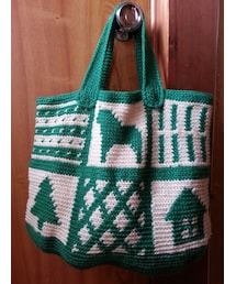 ちよこ手編みバッグ | トートバッグ