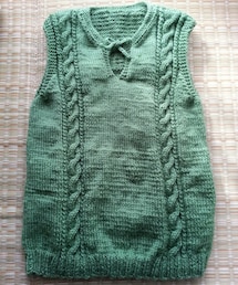 ちよこ手編みベスト | ベスト