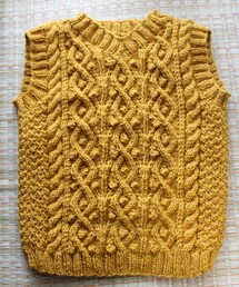 ちよこ手編みベスト | ベスト