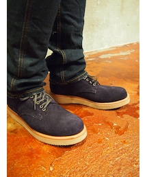 HTC | HTC SANTA ROSA POSTMAN BOOT 'DIXON'-SUEDE NAVY(ブーツ)
