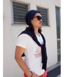 ROLLAND BERRY | Rolland Berry + rumbleFISH S/S TEE " rumbleMALIBU " White(Tシャツ/カットソー)