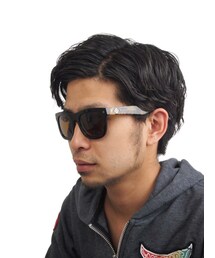 wonderland | WONDERLAND PALMS 03 Gloss Black/Camel Tort Bronze Lens(サングラス)