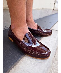 junhashimoto | junhashimoto COIN LOAFER PURPLE(ドレスシューズ)