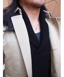 junhashimoto | junhashimoto SHAWL COLLAR PULLOVER KNIT BLACK(ニット/セーター)