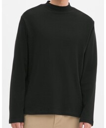 GU | 起毛モックネックT(長袖)(Tシャツ/カットソー)