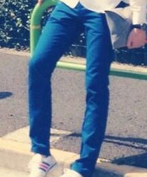 moyen | Royal blue chino pants / made by moyen(チノパンツ)